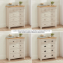 Marbury Putty Grey Painted 2 over 3 Drawer Chest