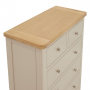 Marbury Putty Grey Painted 2 over 4 Drawer Chest