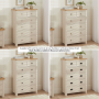 Marbury Putty Grey Painted 2 over 4 Drawer Chest