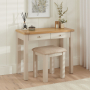 Marbury Putty Grey Painted 2 Drawer Dressing Table Set with Stool