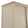 Marbury Putty Grey Painted Double Wardrobe with 2 Sliding Doors & 2 Drawers