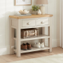 Marbury Putty Grey Painted 2 Drawer Hall Console Table