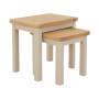 Marbury Putty Grey Nest of 2 Side Tables