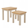 Marbury Putty Grey Nest of 2 Side Tables