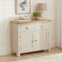 Marbury Putty Grey Painted Medium 2 Door 2 Drawer Sideboard