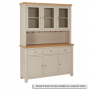 Marbury Putty Grey Painted Large 3 Drawer 3 Door Sideboard