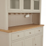 Marbury Putty Grey Painted Large Glazed Dresser Sideboard