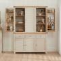 Marbury Putty Grey Painted Triple Kitchen Larder Pantry Cupboard