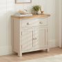 Marbury Putty Grey Painted Compact Small Sideboard