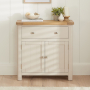 Marbury Putty Grey Painted Compact Small Sideboard