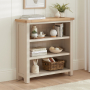 Marbury Putty Grey Painted Small Low Bookcase