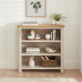 Marbury Putty Grey Painted Small Low Bookcase