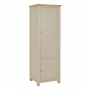 Marbury Putty Grey Painted Single Kitchen Larder Pantry Cupboard