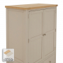 Marbury Putty Grey Painted Double Kitchen Larder Pantry Cupboard