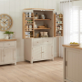 Marbury Putty Grey Painted Double Kitchen Larder Pantry Cupboard