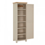 Marbury Putty Grey Painted Single Hallway Coat & Shoe Cupboard