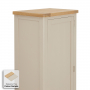 Marbury Putty Grey Painted Single Hallway Coat & Shoe Cupboard