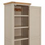 Marbury Putty Grey Painted Single Hallway Coat & Shoe Cupboard