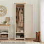 Marbury Putty Grey Painted Single Shaker Linen Cupboard