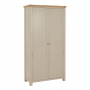 Marbury Putty Grey Painted Double Hallway Coat & Shoe Cupboard