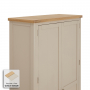 Marbury Putty Grey Painted Double Hallway Coat & Shoe Cupboard