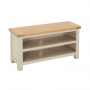 Marbury Putty Grey Painted Shoe Storage Hallway Bench