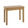 Cotswold Rustic Smoked Oak 2 Drawer Dressing Table / Desk