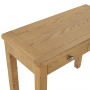 Cotswold Rustic Smoked Oak 2 Drawer Dressing Table / Desk