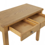 Cotswold Rustic Smoked Oak 2 Drawer Dressing Table Set with Stool