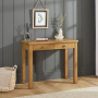 Cotswold Rustic Smoked Oak 2 Drawer Dressing Table / Desk