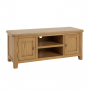 Cotswold Rustic Smoked Oak Widescreen TV Unit Stand – Up to 60” TV Size