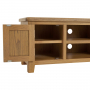 Cotswold Rustic Smoked Oak Widescreen TV Unit Stand – Up to 60” TV Size