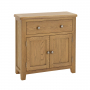 Cotswold Rustic Smoked Oak Compact Small Sideboard