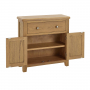 Cotswold Rustic Smoked Oak Compact Small Sideboard