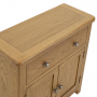 Cotswold Rustic Smoked Oak Compact Small Sideboard