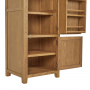 Cotswold Rustic Smoked Oak Single Kitchen Larder Pantry Cupboard