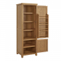 Cotswold Rustic Smoked Oak Single Kitchen Larder Pantry Cupboard