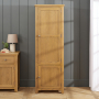 Cotswold Rustic Smoked Oak Single Kitchen Larder Pantry Cupboard