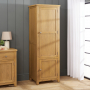 Cotswold Rustic Smoked Oak Single Kitchen Larder Pantry Cupboard