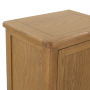 Cotswold Rustic Smoked Oak Single Hallway Coat & Shoe Cupboard