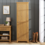 Cotswold Rustic Smoked Oak Single Hallway Coat & Shoe Cupboard