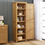 Cotswold Rustic Smoked Oak Single Shaker Kitchen Pantry Cupboard