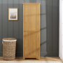 Cotswold Rustic Smoked Oak Single Shaker Linen Cupboard