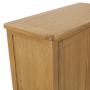 Cotswold Rustic Smoked Oak Double Hallway Coat & Shoe Cupboard