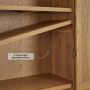 Cotswold Rustic Smoked Oak Double Hallway Coat & Shoe Cupboard