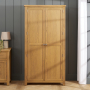 Cotswold Rustic Smoked Oak Double Shaker Kitchen Pantry Cupboard