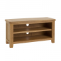 Cotswold Rustic Smoked Oak Small TV Unit – Up to 50” TV Size