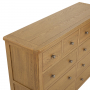 Cotswold Rustic Smoked Oak Extra Large Jumbo 10 Drawer Chest