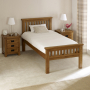 Rustic Solid Oak 3ft Single Bed