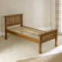 Rustic Solid Oak 3ft Single Bed